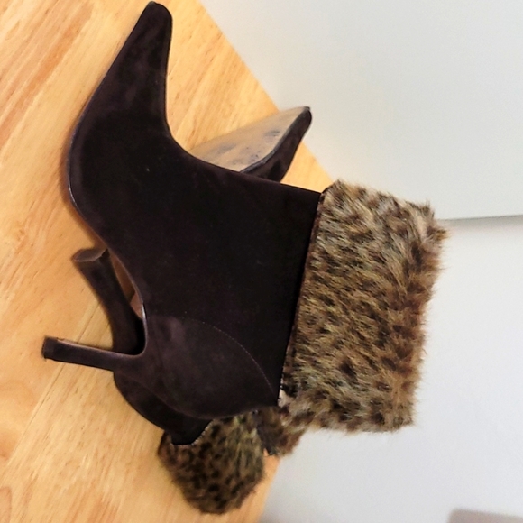 LIZA Chocolate Suede Booties - Picture 10 of 10